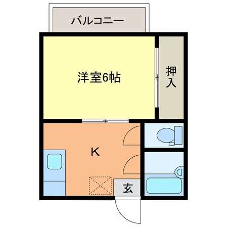 メゾンみずほ Bの物件間取画像